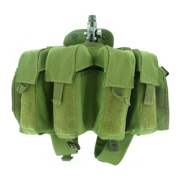 Gilet tactique GI OD + 4 pots