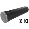 Lot de 10 Tubes 140 Black Eagle Noir
