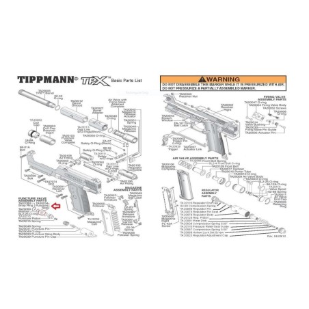 Tippmann TPX Pistol Deluxe Parts Kit