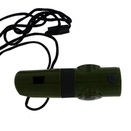 whistle and compass