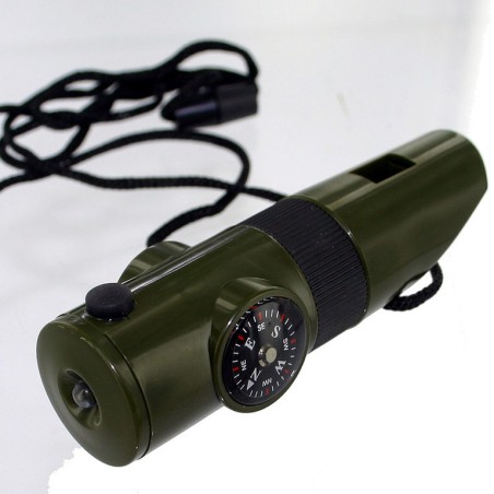 whistle and compass