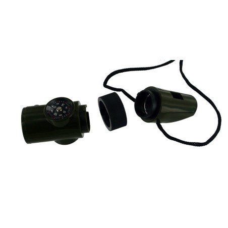 whistle and compass