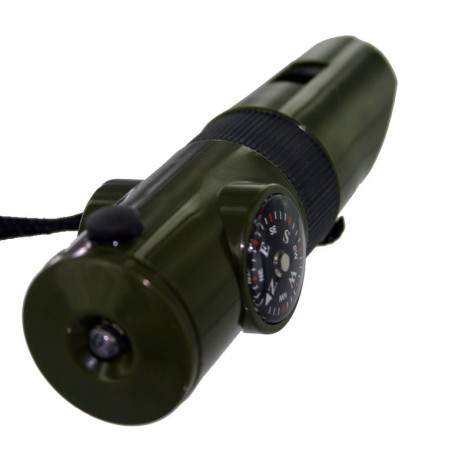 whistle and compass