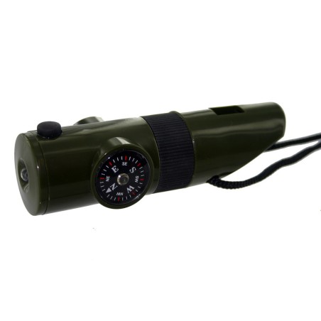 whistle and compass