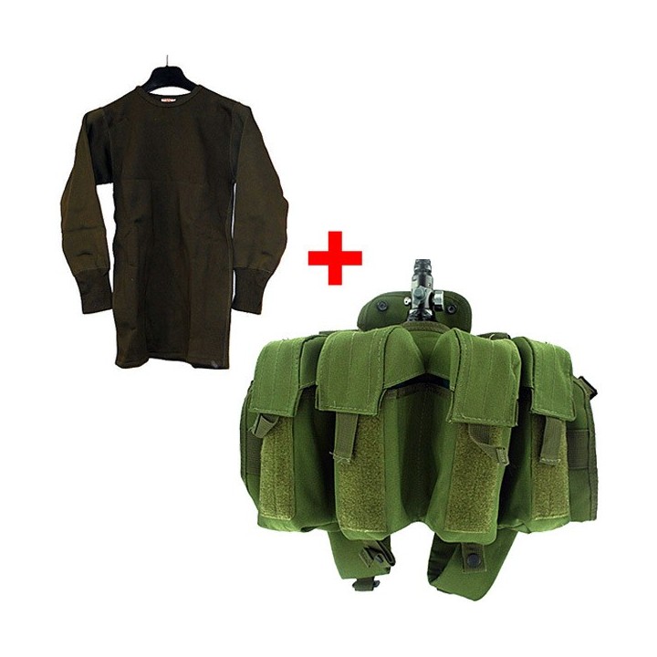 Pack paintball GI Maillot GI + harnais GI olive