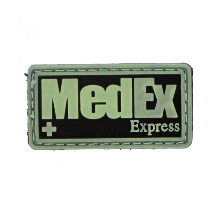 patch pvc medex fond noir olive