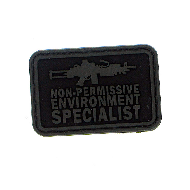 Patch pvc non permissive environnement specialist noir