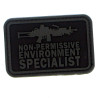 Patch pvc non permissive environnement specialist noir