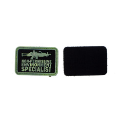 Patch pvc non permissive environnement specialist fond noir