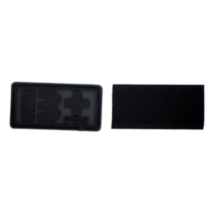 Patch PVC groupe sanguin B+ noir