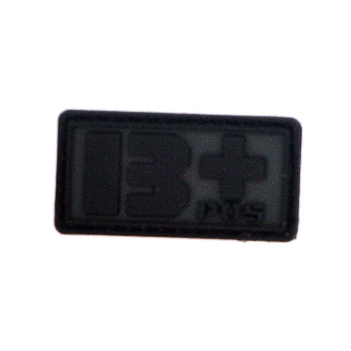 Patch PVC groupe sanguin B+ noir