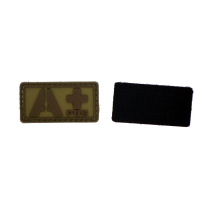 Patch PVC groupe sanguin A+ beige