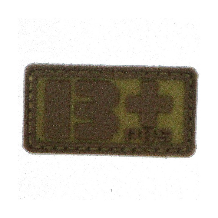 Patch PVC groupe sanguin B+ beige
