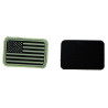 Patch USA fond noir olive