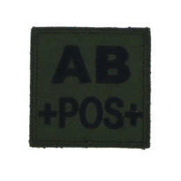 Patch TISSU groupe sanguin AB+ olive
