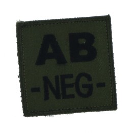 Patch TISSU groupe sanguin AB- olive