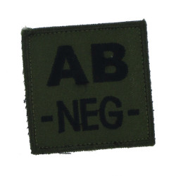 Patch TISSU groupe sanguin AB- olive