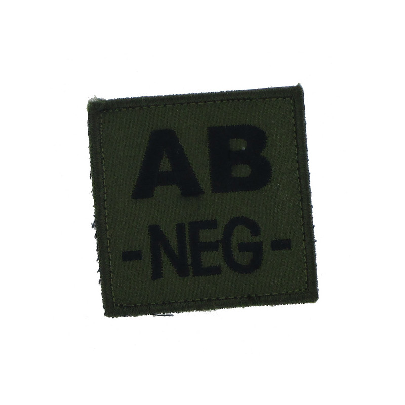 Patch TISSU groupe sanguin AB- olive