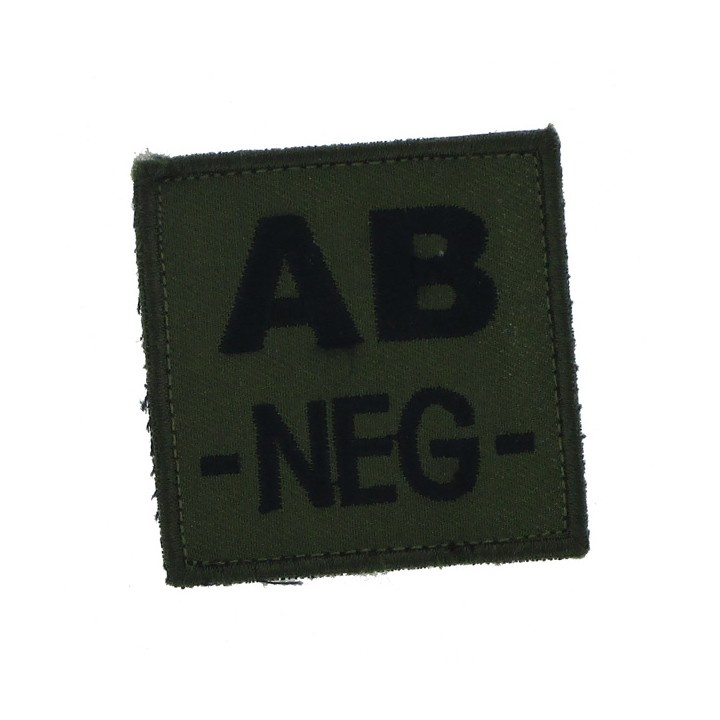 Patch TISSU groupe sanguin AB- olive