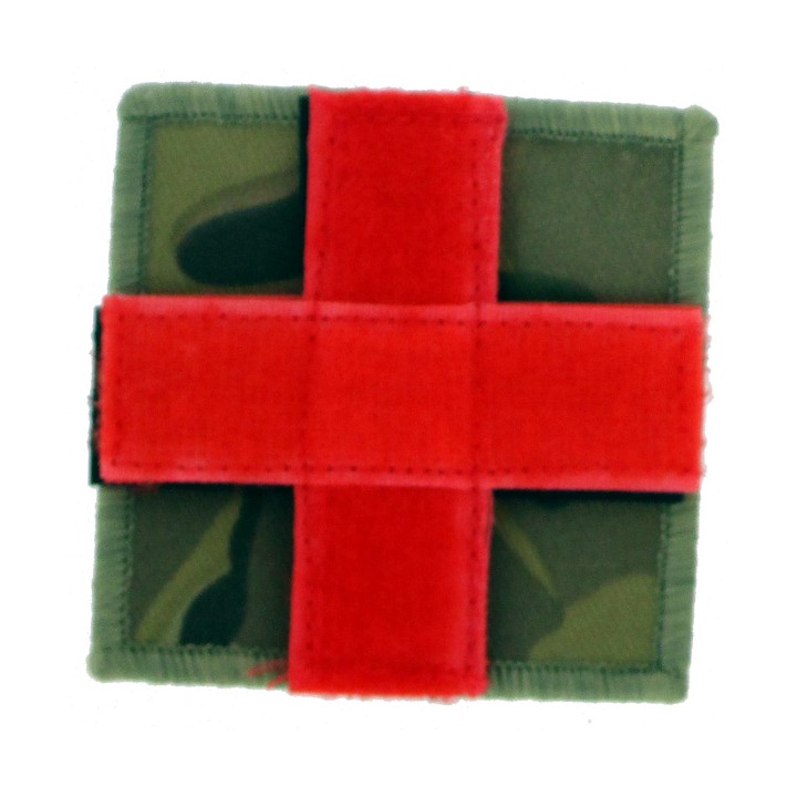 Patch tissu croix rouge cam CE