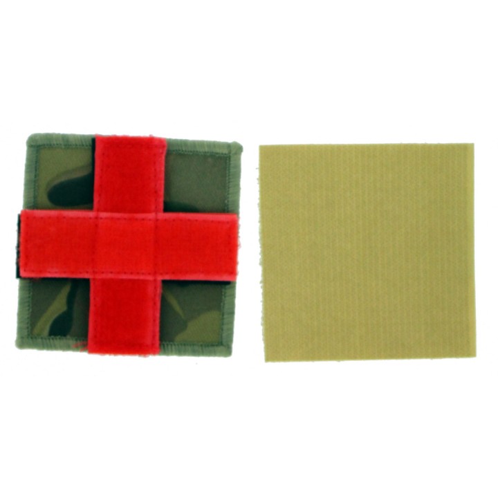 Patch tissu croix rouge cam CE