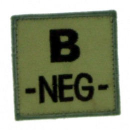 Patch TISSU groupe sanguin B- beige