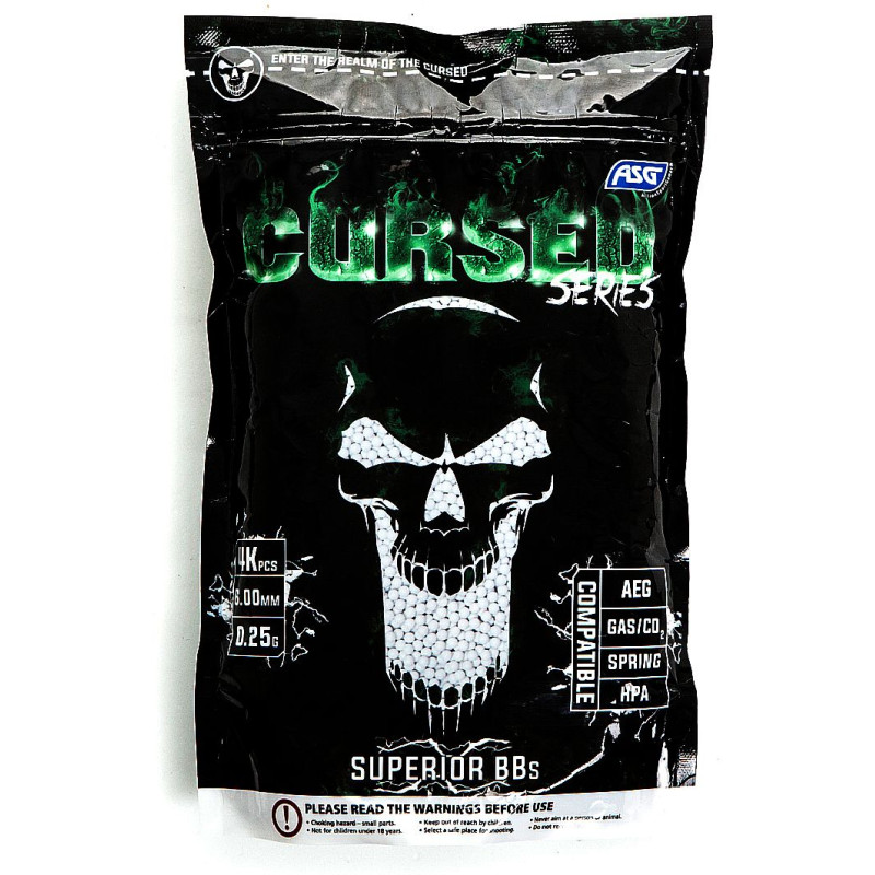 Airsoft BB, CURSED series, 0,25g, 4000 pcs. bag
