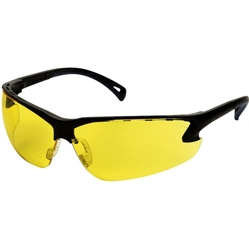 Lunette de protection, branches réglables, Jaune