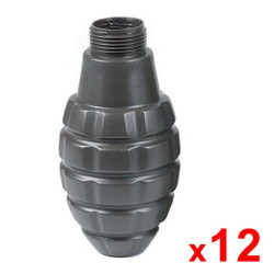 Lot de 12 coques de grenade thunder style Pineapple Black Eagle
