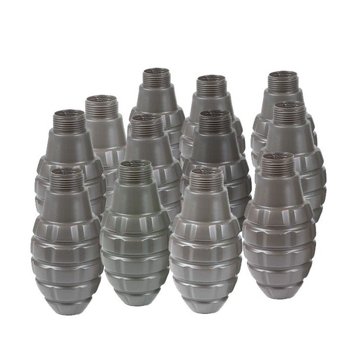Lot de 12 coques de grenade thunder style Pineapple Black Eagle