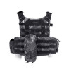 Kryptek Camo Color Molle Combat Strike Plate Carrier Airsoft Tactical V Black Eagle Corporation
