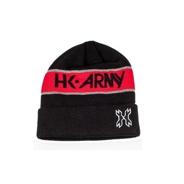HK Army Beanie Attack Black Red