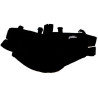 Paintball Harnais Field 4 pots + emplacement bouteille camo Horizontal