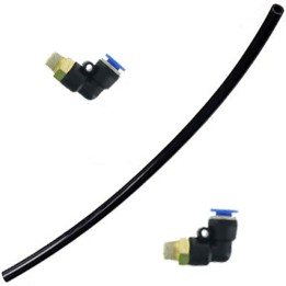 Le lot de deux raccord 90° en 6 mm avec durite