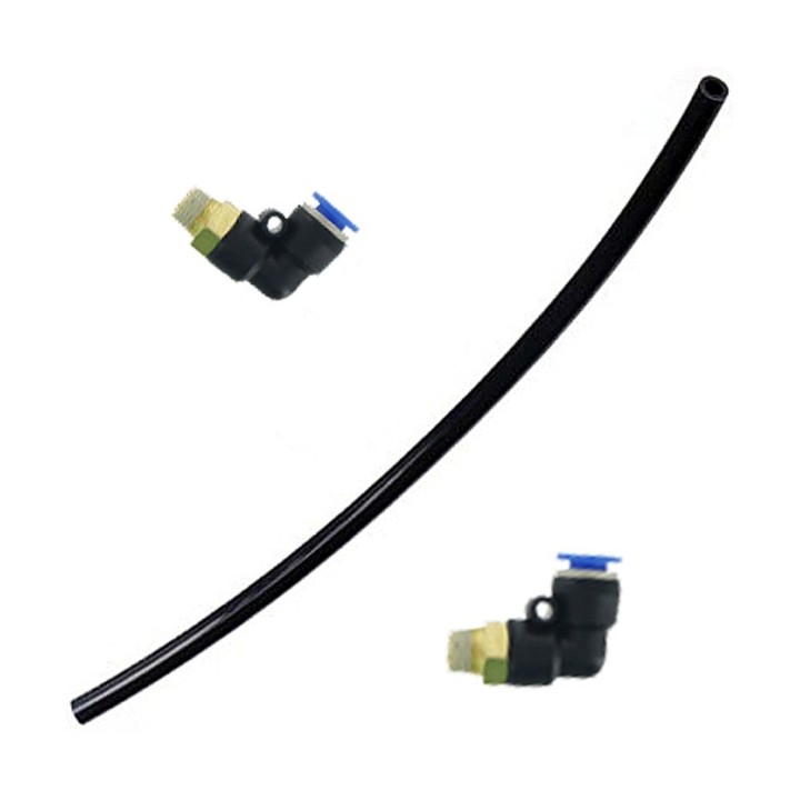 Le lot de deux raccord 90° en 6 mm avec durite