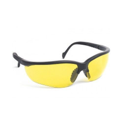 Lunette de protection, branches réglables, Jaune