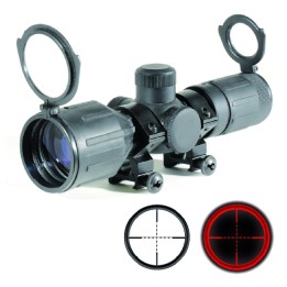 Lunette compacte 3-9x40 revetement caoutchouté Swiss Arms