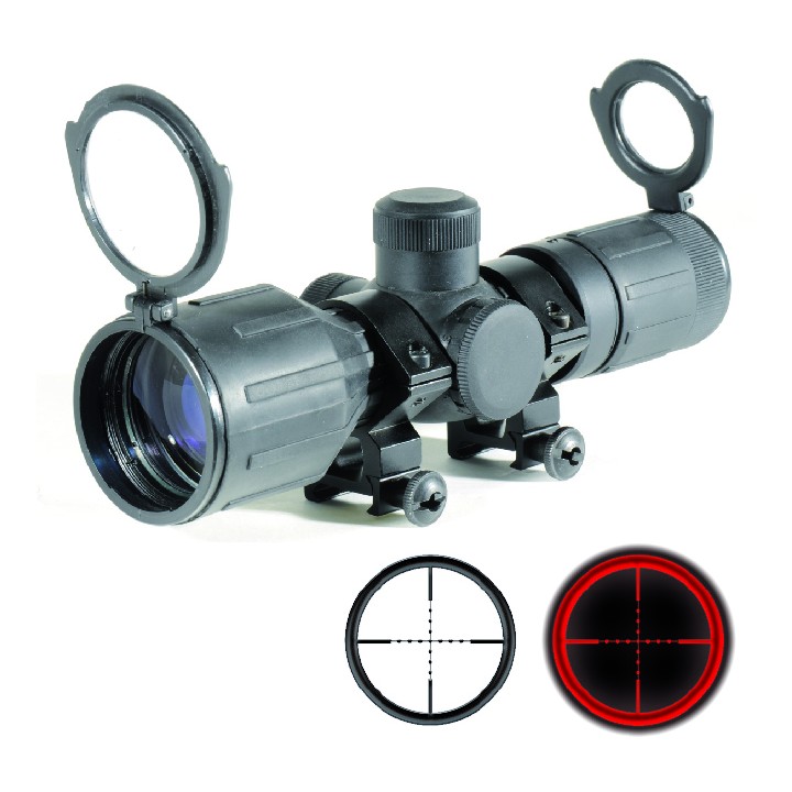 Lunette compacte 3-9x40 revetement caoutchouté Swiss Arms