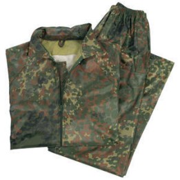 Mil-Tec Waterproof suit (pants + jacket) flecktarn Size: XL