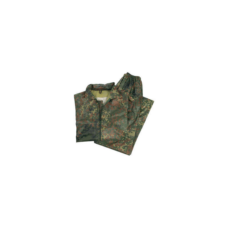 Mil-Tec Waterproof suit (pants + jacket) flecktarn Size: XL