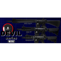 Airsoftrifle, PL, M15 DEVIL, Compact 5''