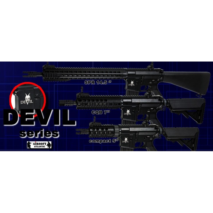 Airsoftrifle, PL, M15 DEVIL, Compact 5''