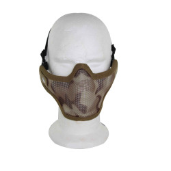 Airsoft Strike Half Face Tactical Military Bravo Strike Wire Mesh Mask Desert 
