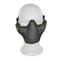 Airsoft Strike Half Face Tactical Military Bravo Strike Wire Mesh Mask OD 