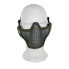 Airsoft Strike Half Face Tactical Military Bravo Strike Wire Mesh Mask OD 