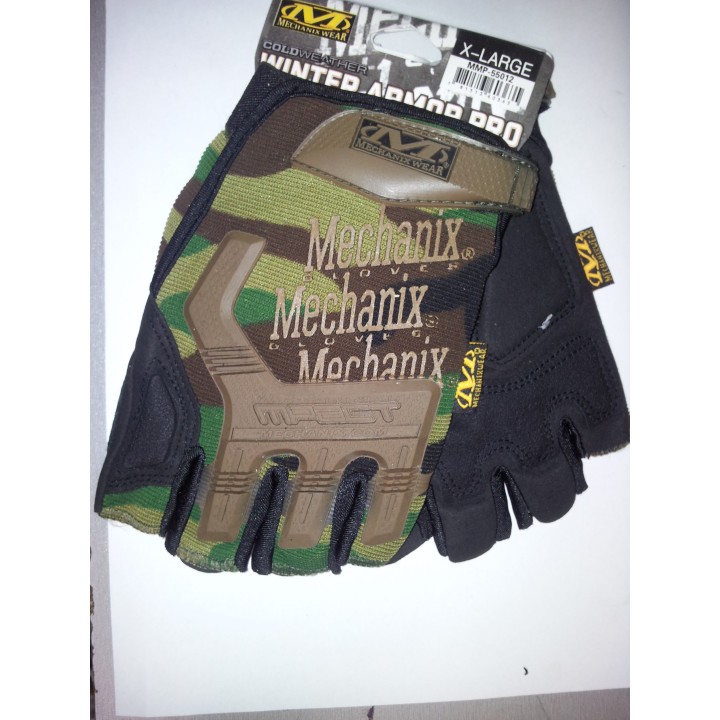 New Style Half Finger Yellow Black Gloves M