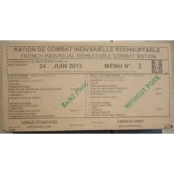 Ration de combat Menu avec Porc