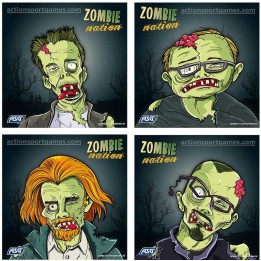 Shooting targets, Zombie, 14cm, 100 pcs