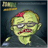Cible de tir zombie format carré 14x14 airgun