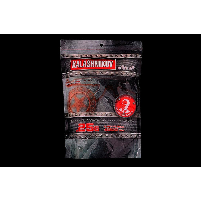 Billes 0,25gr KALASHNIKOV sac de 4000BB's
